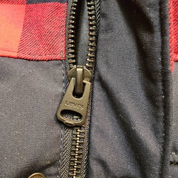 Levis Men's Size L Lined Woodsman Jacket Front Zip & Snap-Never Worn - Picture 4 of 12